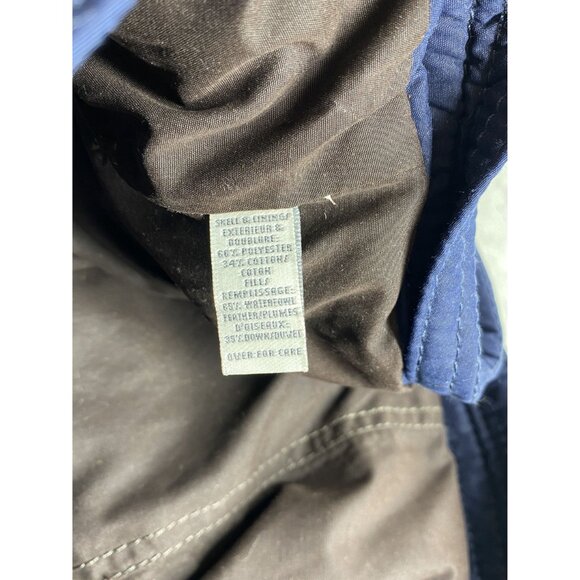 Abercrombie & Fitch Puffer Vest Hood Womens Large Navy Blue - Picture 5 of 9